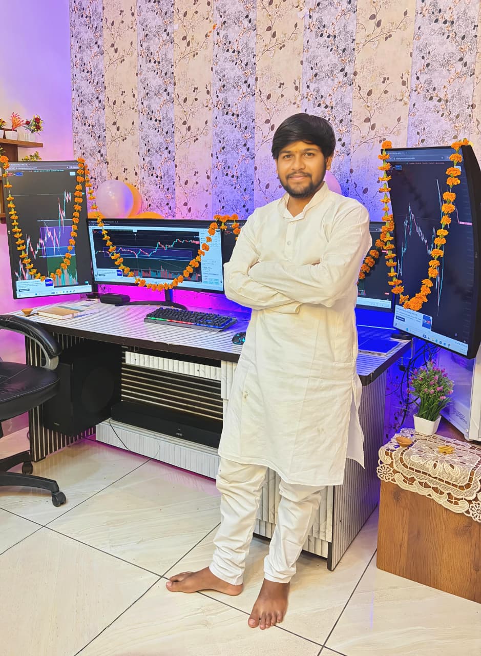 Professional portrait of the trader